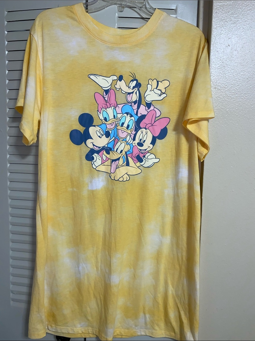 Disney • Yellow • Tie-Dye • Night Gown • Size Large